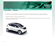 Tablet Screenshot of locationvoitureelectrique.com